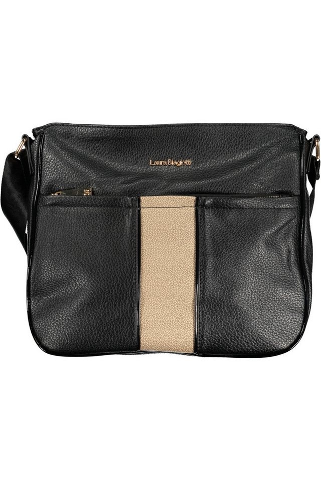 Laura Biagiotti Umhängetasche, Elegante Damen Handtasche in Schwarz mit Schultergurt und Reißverschl von Laura Biagiotti