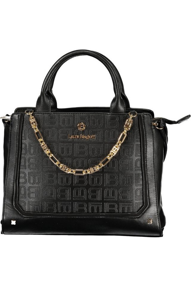 Laura Biagiotti Umhängetasche, Elegante schwarze Damenhandtasche mit Schulterriemen und Reißverschlu von Laura Biagiotti