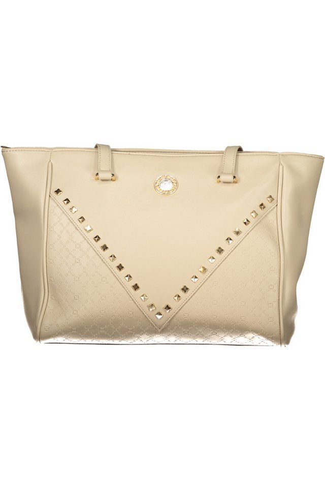 Laura Biagiotti Umhängetasche, Stylische beige Handtasche mit Fächern und Schutzfüßen für Damen von Laura Biagiotti