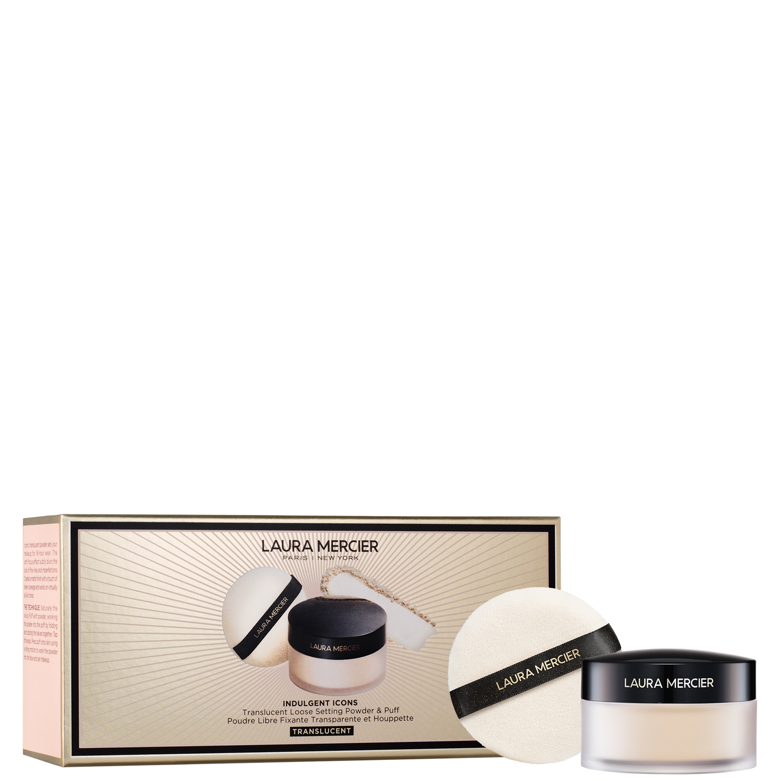 Laura Mercier -Indulgent Icons Translucent Loose Setting Powder + Puff - 23g von Laura Mercier