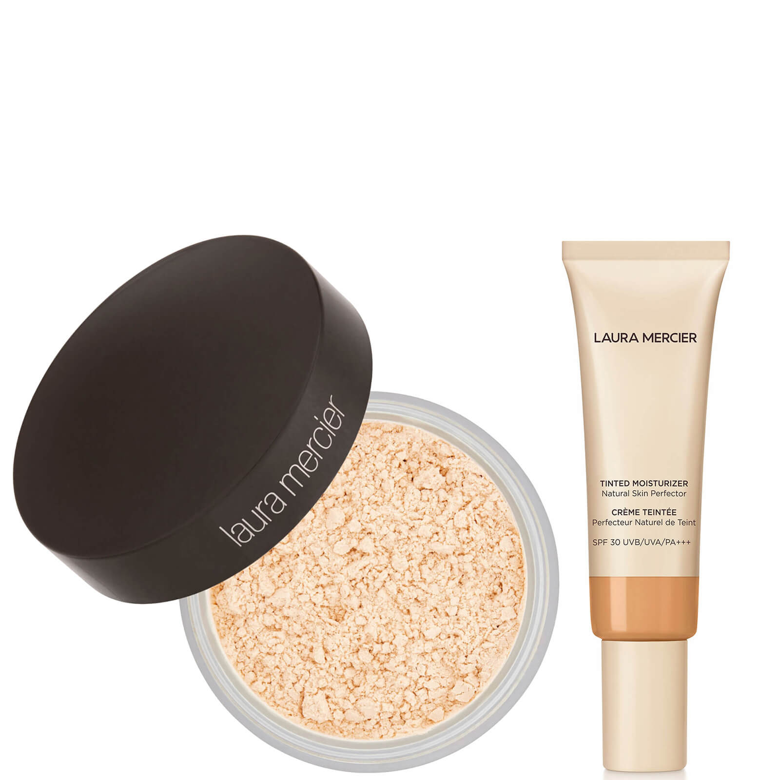 Laura Mercier Translucent Loose Setting Powder and Tinted Moisturiser Duo (Various Shades) - Almond von Laura Mercier