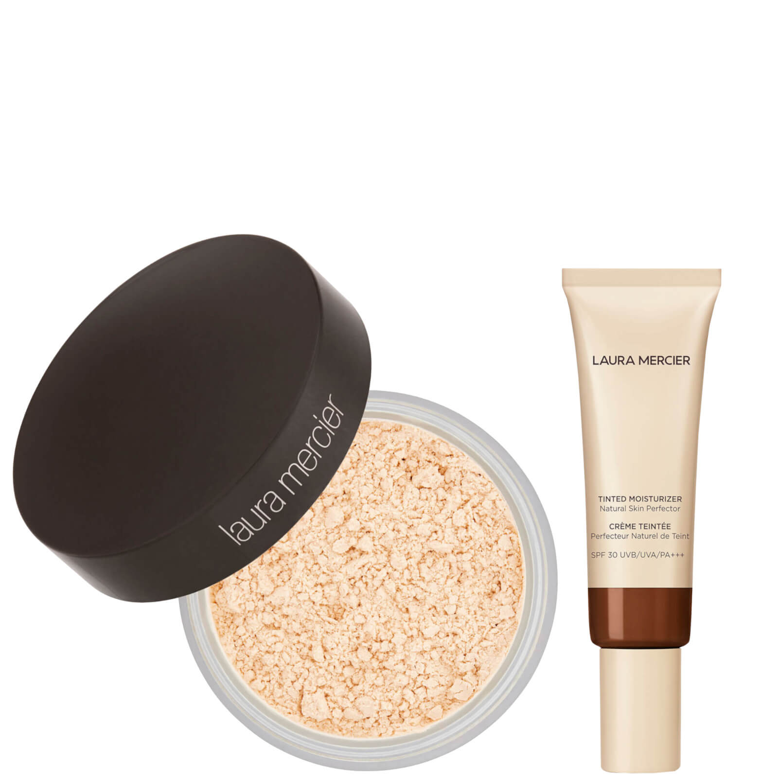 Laura Mercier Translucent Loose Setting Powder and Tinted Moisturiser Duo (Various Shades) - Cacao von Laura Mercier