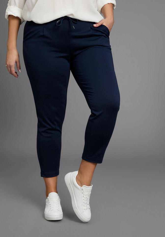 Laura Scott CURVE Jogger Pants im sportiven Look aus formstabilem, elastischem Stoff - GROSSE GRÖSSE Laura Scott CURVE Jogger Pants im sportiven Look aus formstabilem, elastischem Stoff - GROSSE GRÖSSE von Laura Scott CURVE
