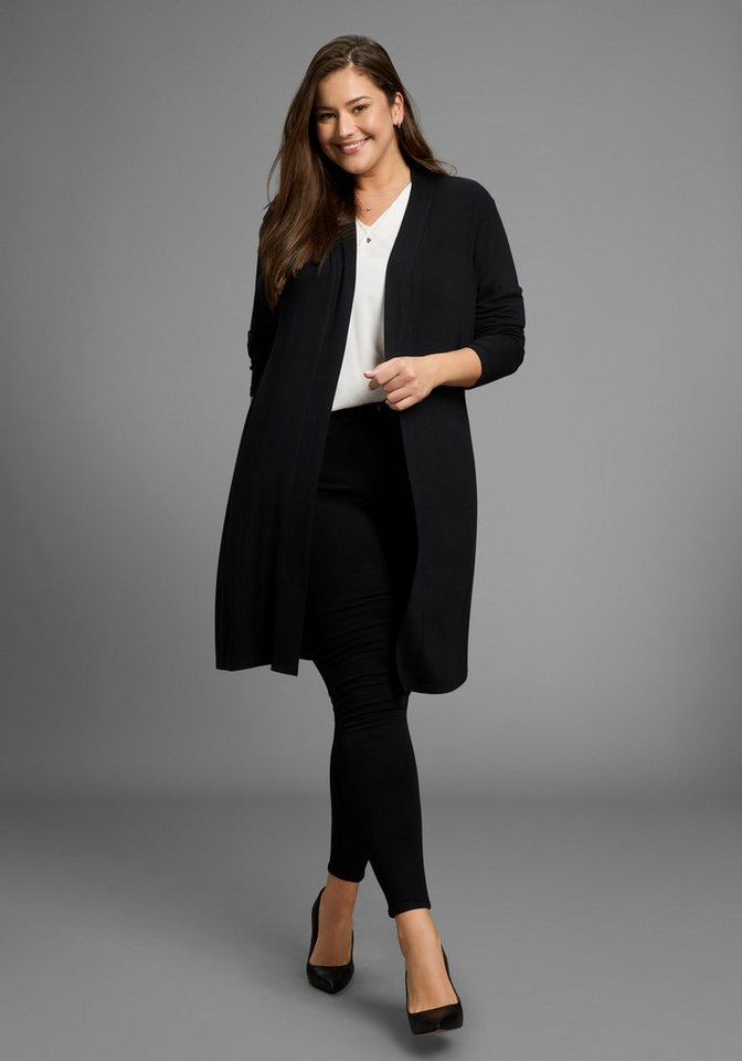 Laura Scott CURVE Longstrickjacke aus weichem, angenehmem fließendem Jerseymaterial - GROSSE GRÖSSE Laura Scott CURVE Longstrickjacke aus weichem, angenehmem fließendem Jerseymaterial - GROSSE GRÖSSE von Laura Scott CURVE