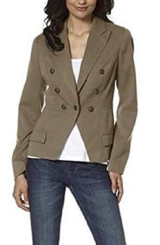 Laura Scott Blazer im Military Look Khaki Gr. 40 von Laura Scott