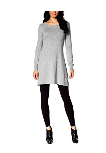 Laura Scott Damen-Kleid Strickkleid Grau Größe 32 von Laura Scott