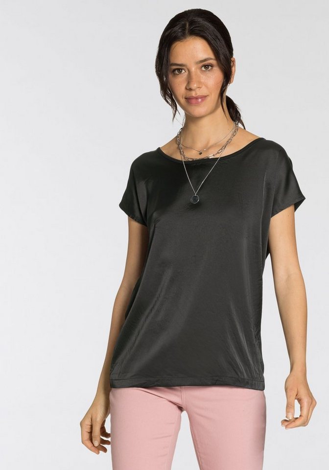 Laura Scott Shirtbluse aus Satin und Jersey von Laura Scott