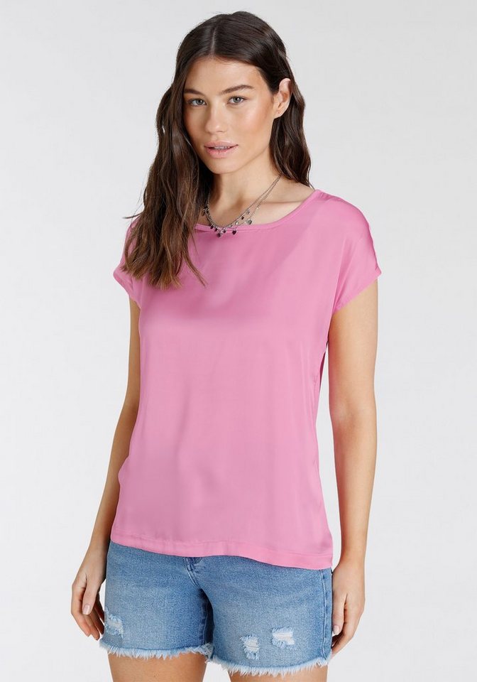 Laura Scott Shirtbluse aus Satin und Jersey von Laura Scott