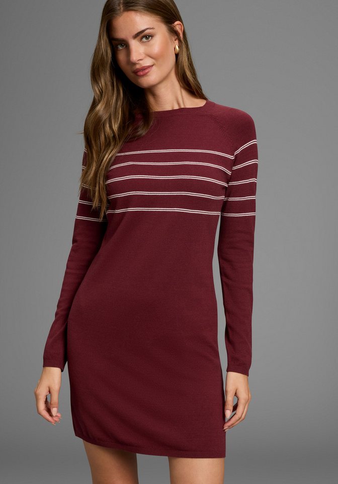 Laura Scott Strickkleid in figurnaher Form mit Zierstreifen von Laura Scott