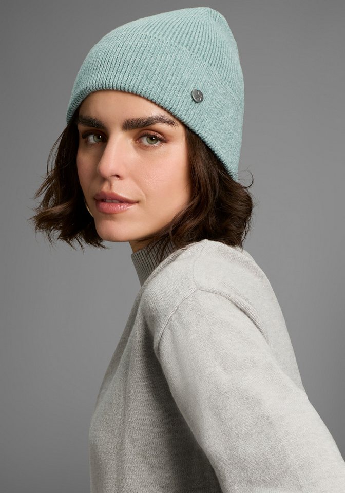 Laura Scott Strickmütze in Rippenstrick mit modischem Umschlag - NEW von Laura Scott