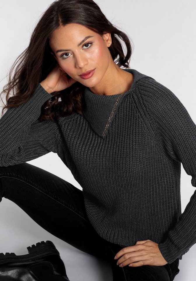 Laura Scott Strickpullover mit elegantem Glitzerdetail - NEUE KOLLEKTION von Laura Scott