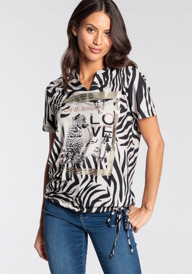 Laura Scott T-Shirt mit Animalprint - NEUE KOLLEKTION von Laura Scott