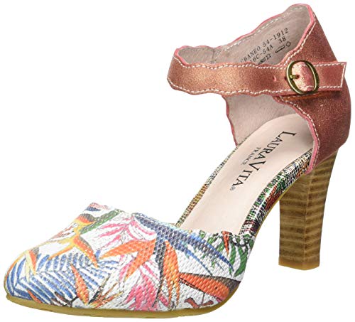 LAURA VITA Damen ALCBANEO 54 Riemchenpumps, Mehrfarbig (Corail Corail) von Laura Vita