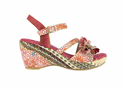 LAURA VITA Damen BECAUTEO 119 Plateausandalen, Türkis (Turquoise Turquoise) von Laura Vita