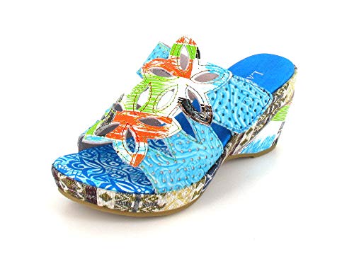 LAURA VITA Damen BECAUTEO 169 Pantoletten, Türkis (Turquoise Turquoise) von Laura Vita