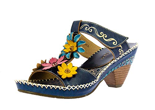 LAURA VITA Damen BECIGNETO 34 Pantoletten, Blau (Bleu Bleu) von Laura Vita