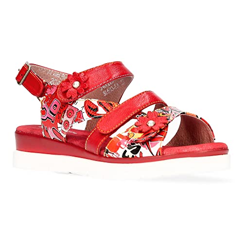 LAURA VITA Damen BECRNIEO 22 Peeptoe Sandalen, Pink (Rose Rose) von Laura Vita