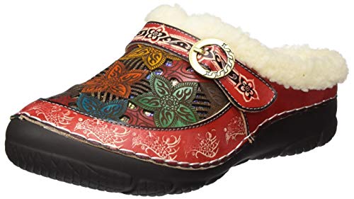 LAURA VITA Damen Clogs, Rot, 40 EU von Laura Vita