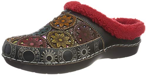 LAURA VITA Damen Clogs, Schwarz, 39 EU von Laura Vita