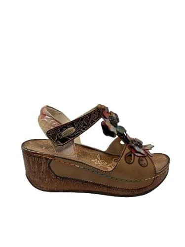 LAURA VITA Damen Dino 0223 Sandale, beige, 41 EU von Laura Vita