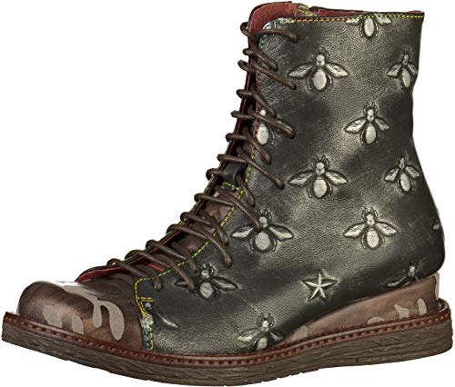 LAURA VITA Damen ERNAULT 02 Combat Boots, Schwarz (Acier) von Laura Vita