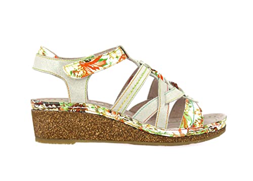 LAURA VITA Damen FACRAHO 04 Peeptoe Sandalen, Orange (Corail Corail) von Laura Vita