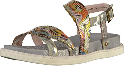 LAURA VITA Damen FACUSONO 11 Peeptoe Sandalen, Grau (Gris), 36 EU von Laura Vita