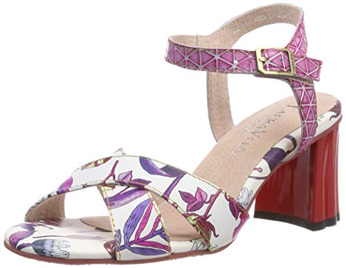 LAURA VITA Damen FICDJIO 01 Peeptoe Sandalen, Violett (Violet), 42 EU von Laura Vita