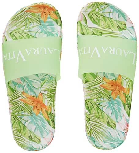 LAURA VITA Damen NAGE 08 Slide Sandal, Vert, 38 EU von Laura Vita