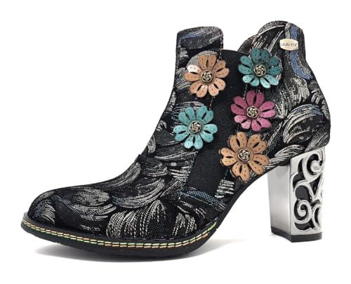 Laura Vita CX350-7A Damenschuhe Stiefeletten Blau Elegant, Schuhgröße:40 EU von Laura Vita