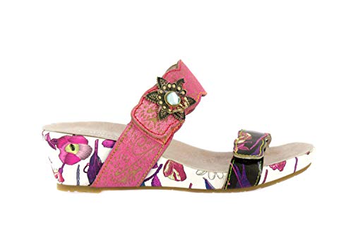 Laura Vita Damen BECLINDAO 60 Peeptoe Sandalen, Pink (Fushia Fushia), 40 EU von Laura Vita