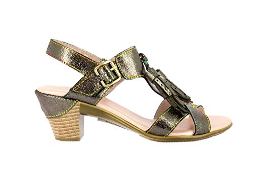 Laura Vita Damen BECTTINOO 33 Peeptoe Sandalen, Gold (Bronze Bronze), 38 EU von Laura Vita