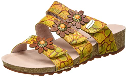 Laura Vita Damen BRCYANO 0122 Mule, Jaune, 38 EU von Laura Vita