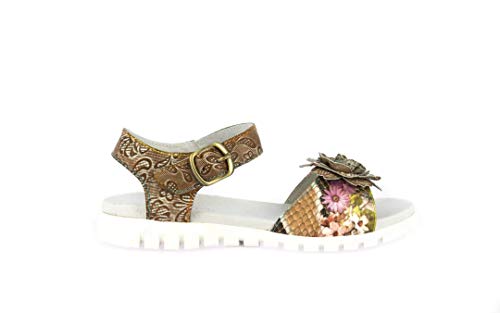 Laura Vita Damen DOCBBYO 51 Peeptoe Sandalen, Braun (Camel Camel), 42 EU von Laura Vita