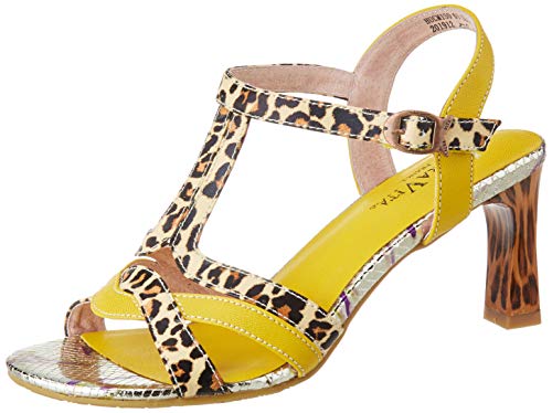 LAURA VITA Damen HUCMISO 01 Peeptoe Sandalen, Gelb (Jaune Jaune), 37 EU von Laura Vita