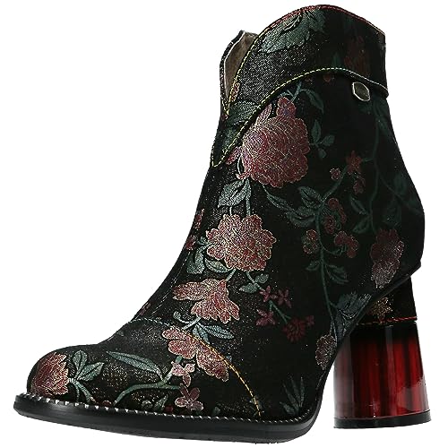 Laura Vita Damen Stiefelette Leder Ankle Boot glänzend modisch Muster Gucstoo 10, Größe:39 EU, Farbe:Schwarz Laura Vita Damen Stiefelette Leder Ankle Boot glänzend modisch Muster Gucstoo 10, Größe:39 EU, Farbe:Schwarz von Laura Vita