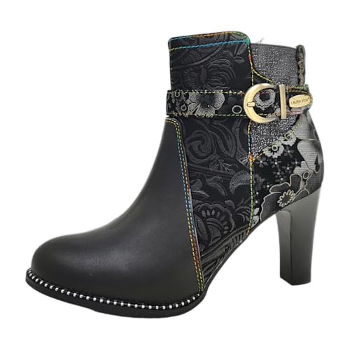 Laura Vita Damenschuhe Stiefeletten Schwarz Freizeit, Schuhgröße:37 EU von Laura Vita
