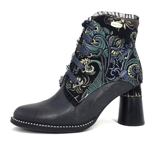 Laura Vita Dorian Damenschuhe Stiefeletten Schnürer Grün Freizeit, Schuhgröße:38 EU von Laura Vita