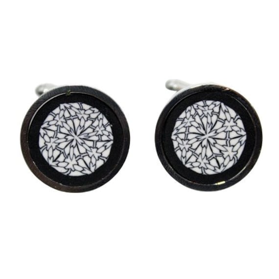 Personalisierte Schwarze Manschettenknöpfe Für Hemd von LauraChacel