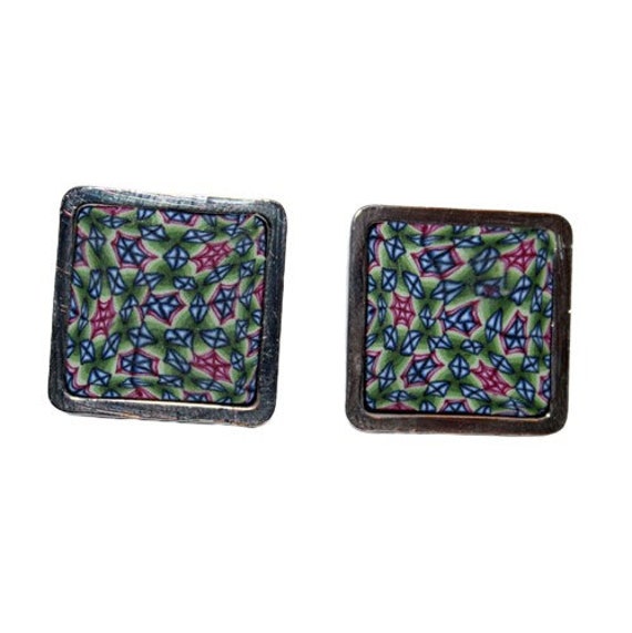 Rhodium Hochzeit Manschettenknöpfe von LauraChacel