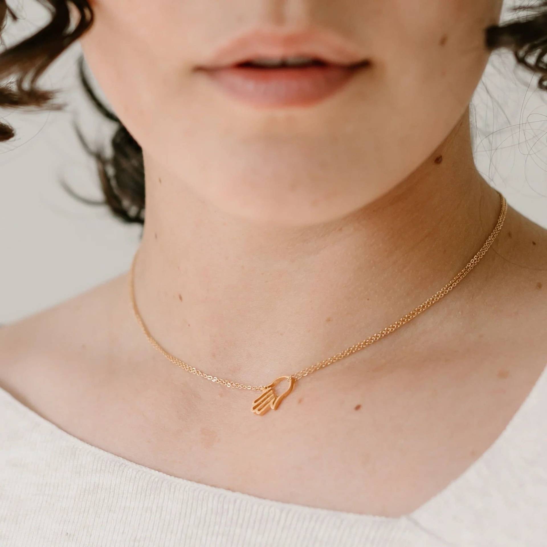 Hamsa Halskette von LauraElizabethJewels