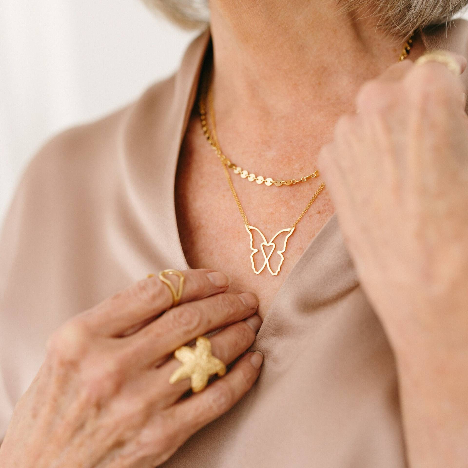 Lucy Schmetterling Halskette von LauraElizabethJewels