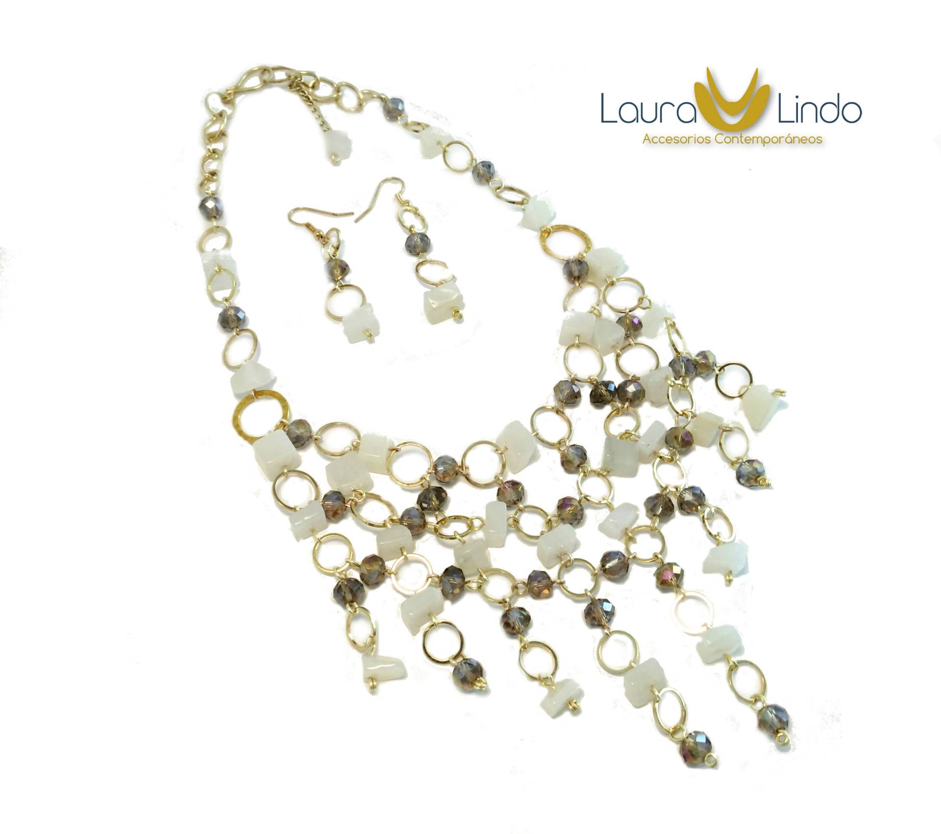Elegante Hochzeit Quarz Und Strass Swarovski Schmuck-Set | Anpassbar von LauraLindo