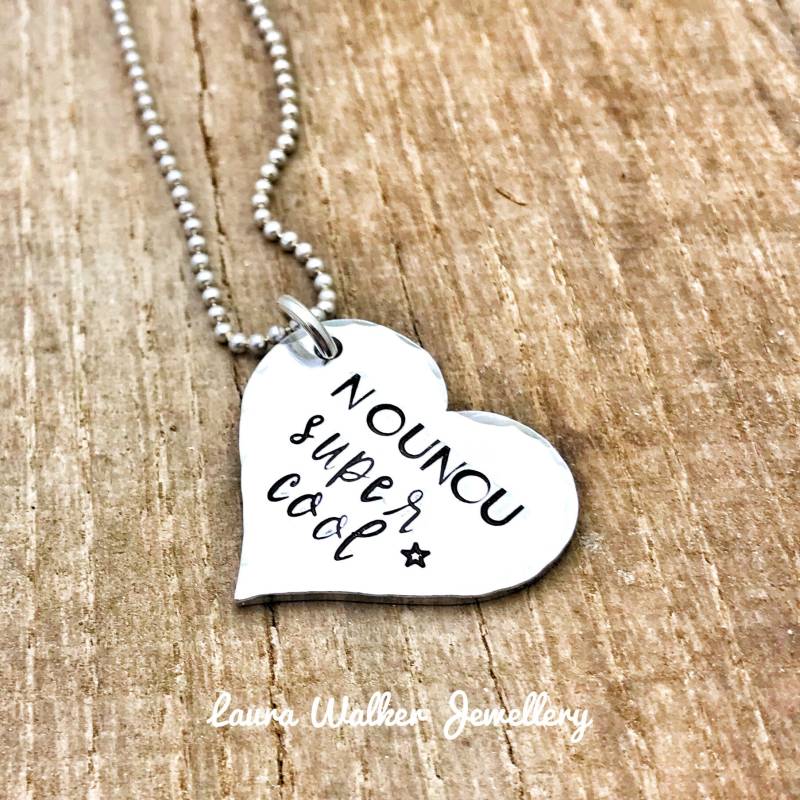 Cadeau Nounou, Französisch Nanny Halskette, Geschenk Kindermädchen, La Meilleure Nounou Cadeau Nounou, Französisch Nanny Halskette, Geschenk Kindermädchen, La Meilleure Nounou von LauraWalkerJewellery