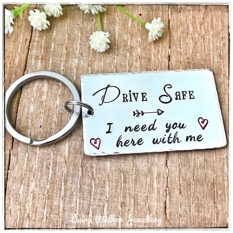 Drive Safe Schlüsselanhänger, Geschenk Drive Safe Schlüsselanhänger, Geschenk von LauraWalkerJewellery