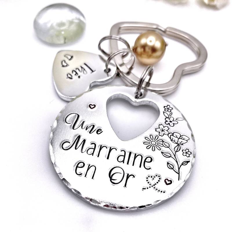 Geschenkidee Für Die Patentante, Wunsch Der Goldener Schlüsselanhänger Patentante Geschenkidee Für Die Patentante, Wunsch Der Goldener Schlüsselanhänger Patentante von LauraWalkerJewellery