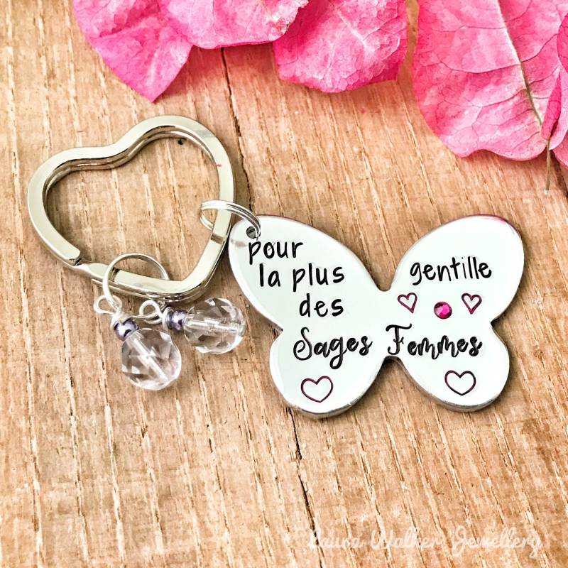 Hebamme Geschenk Schlüsselanhänger, Danke Hebamme, Idee Hebamme Geschenk Schlüsselanhänger, Danke Hebamme, Idee von LauraWalkerJewellery