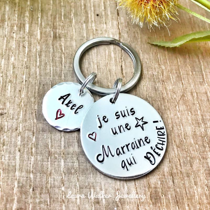 Herzzerreißende Patin, Wunsch Der Schlüsselanhänger Geschenk Zur Taufe Tolle Schmuck Patin Herzzerreißende Patin, Wunsch Der Schlüsselanhänger Geschenk Zur Taufe Tolle Schmuck Patin von LauraWalkerJewellery