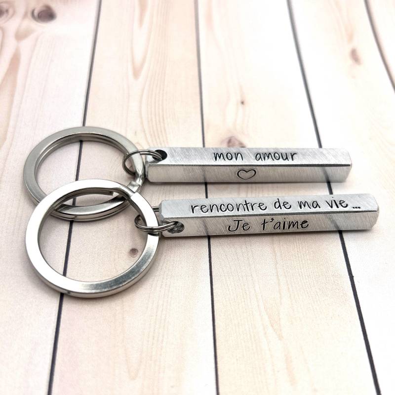 Personalisierter Bar-Schlüsselanhänger, Silberner Namens-Schlüsselanhänger, Geschenkidee Zum Jahrestag, Silberbarren-Schlüsselring Personalisierter Bar-Schlüsselanhänger, Silberner Namens-Schlüsselanhänger, Geschenkidee Zum Jahrestag, Silberbarren-Schlüsselring von LauraWalkerJewellery