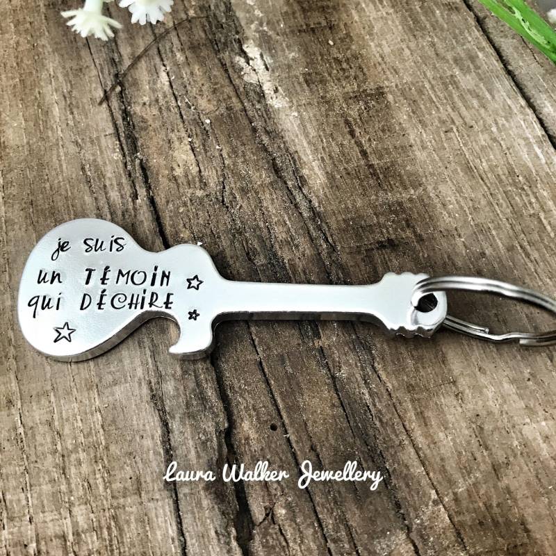 Personalisierter Flaschenöffner, Zeugengeschenk, Zeugenmusikgeschenk Personalisierter Flaschenöffner, Zeugengeschenk, Zeugenmusikgeschenk von LauraWalkerJewellery